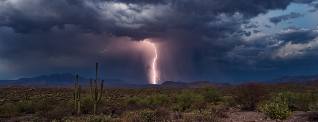 Arizona Monsoon Season - Arizona Total Home Restoration - Gilbert, AZ - Desert Storm Lightning