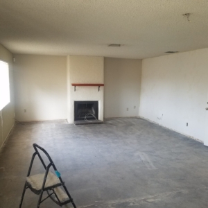 BEFORE: Popcorn Ceiling Removal in Family Room - Mesa, AZ