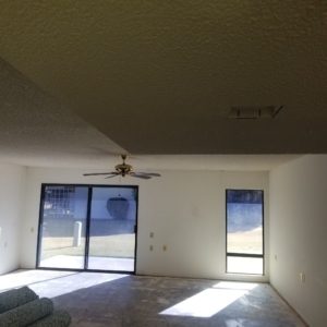 BEFORE: Popcorn Ceiling Removal in Living Room - Mesa, AZ