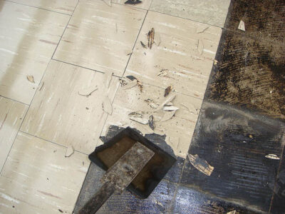 Asbestos Vinyl Composite Tile Flooring - Do Not Remove on Your Own - Phoenix AZ - AZ Total Home
