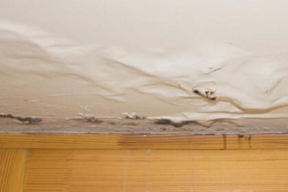Ceiling-Water-Damage-Paint-Bulging-from-Water-Phoenix-AZ-Arizona-Total-Home-Restoration-1040x400