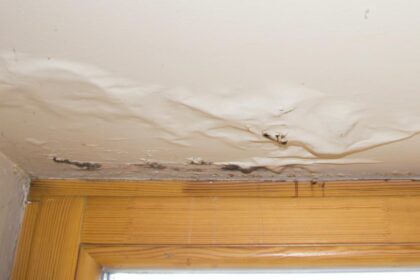 Ceiling Water Damage-Paint Bulging from Water-Phoenix AZ-Arizona Total Home Restoration-1200x630